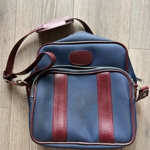 Stylish Blue and Red Luggage Bag